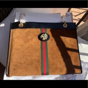 Brand New Gucci Rajah Chain Tote with garment bag